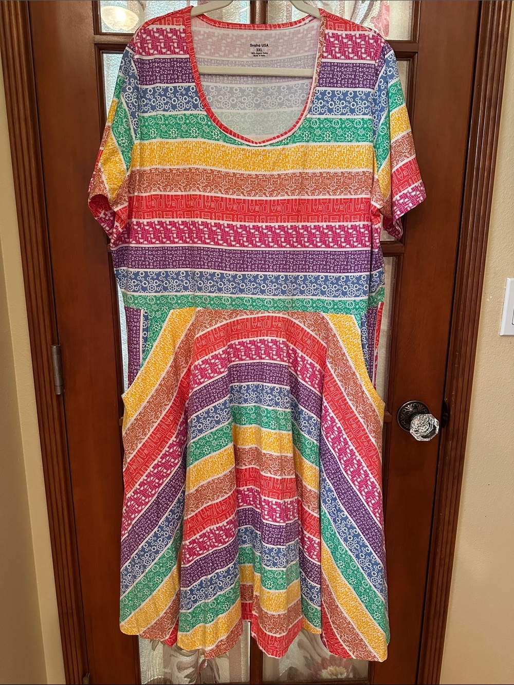 STEAM Rainbow Stripe Dress perfect for Back-to-School ~ Ms Frizzle